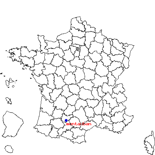 localisation sur le carte de montauban 