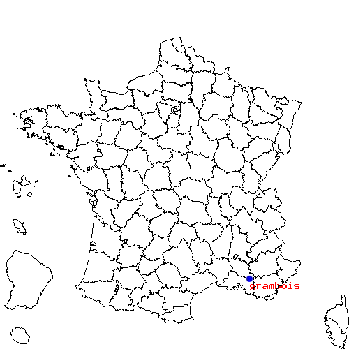 localisation sur le carte de grambois 