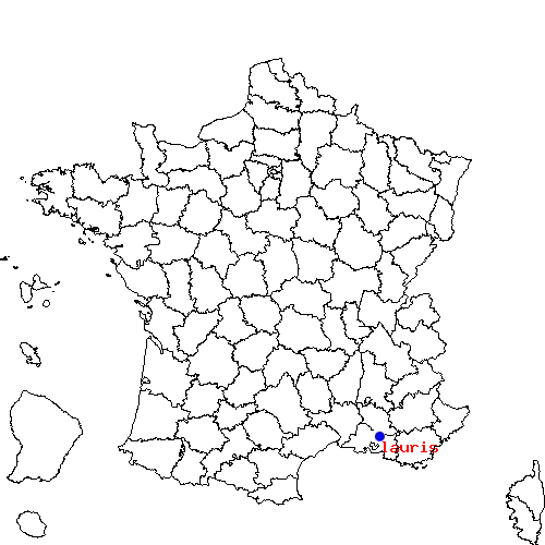 lauris sur la carte de France localisation sur le carte de lauris