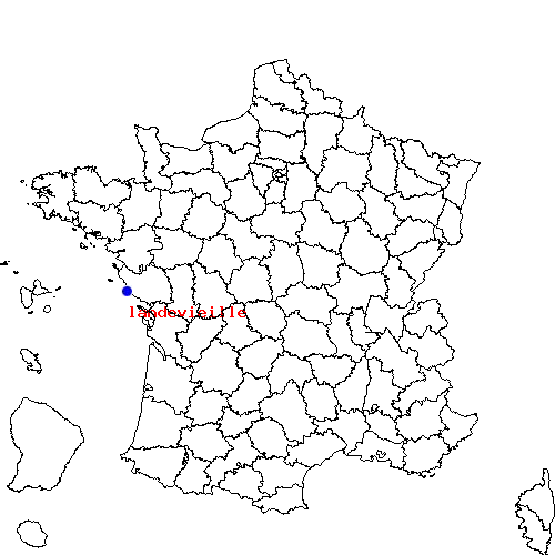 localisation sur le carte de landevieille 