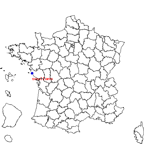 localisation sur le carte de soullans 