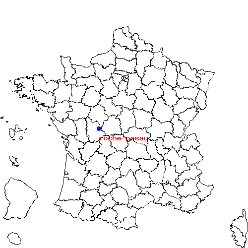 localisation sur le carte de roche-posay 