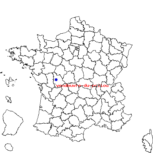localisation sur le carte de vendeuvre-du-poitou 