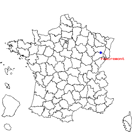 localisation sur le carte de remiremont 