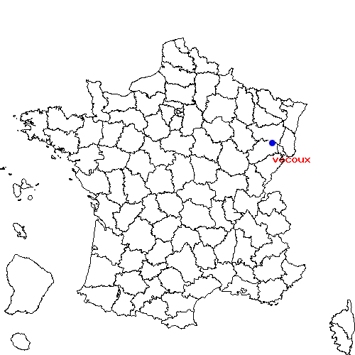 localisation sur le carte de vecoux 