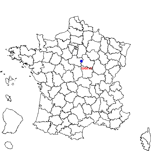 localisation sur le carte de sens 