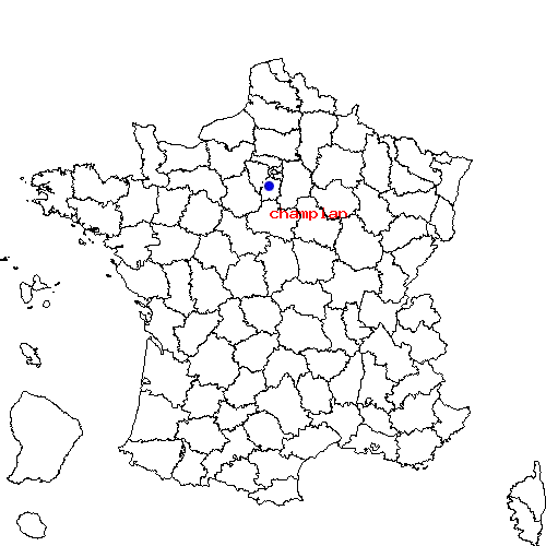 localisation sur le carte de champlan 