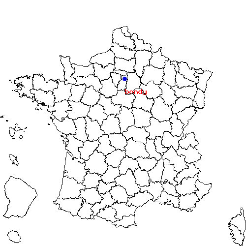 localisation sur le carte de bondy 